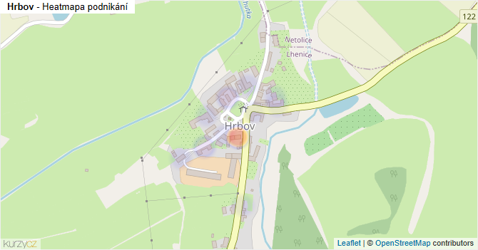 Hrbov - mapa podnikání