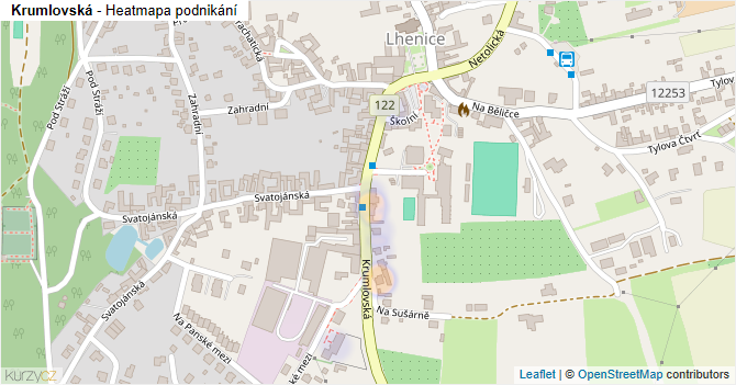Krumlovská - mapa podnikání