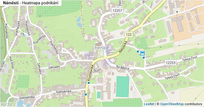 Náměstí - mapa podnikání