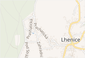 Prachatická v obci Lhenice - mapa ulice