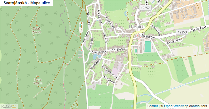 Svatojánská - mapa ulice