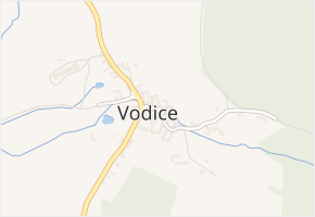 Vodice v obci Lhenice - mapa části obce