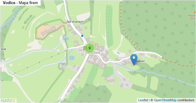Vodice - mapa firem