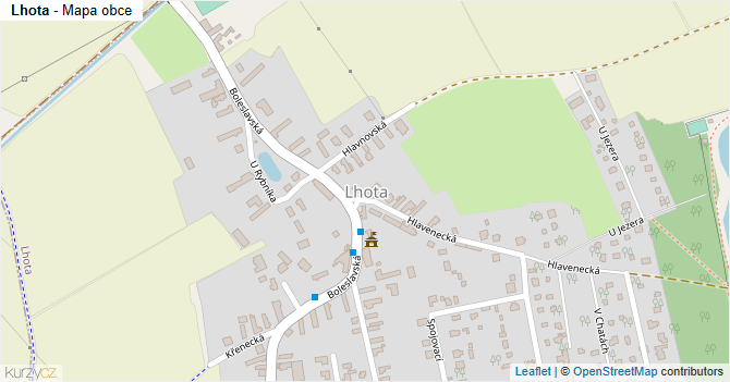 Lhota - mapa obce