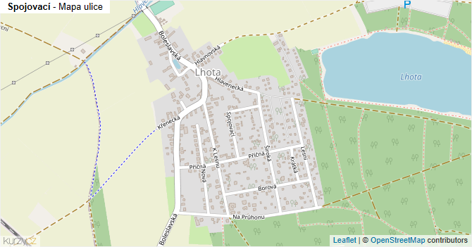 Spojovací - mapa ulice