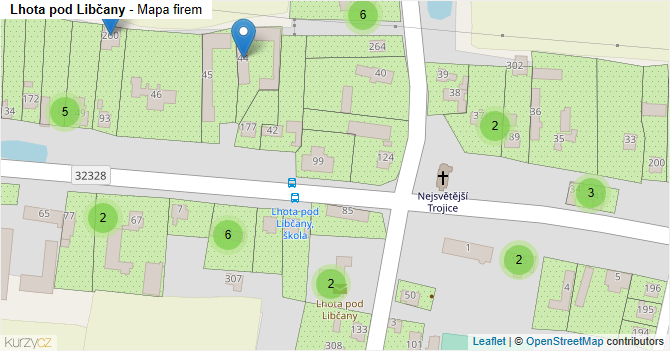 Lhota pod Libčany - mapa firem