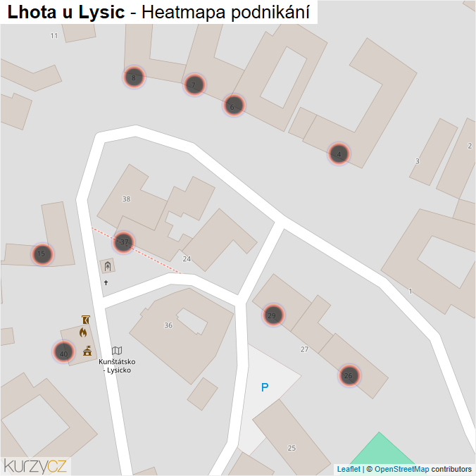 Mapa Lhota u Lysic - Firmy v obci.