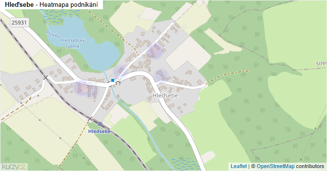 Hleďsebe - mapa podnikání