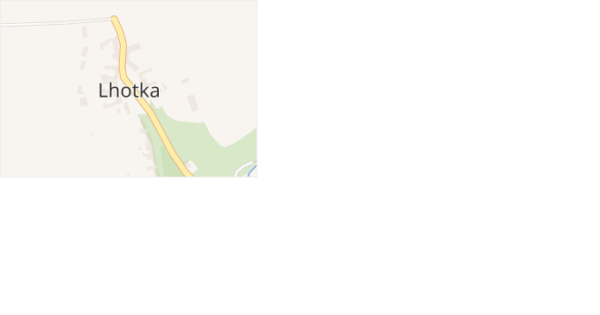 Lhotka v obci Lhotka - mapa části obce