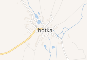 Lhotka v obci Lhotka - mapa části obce