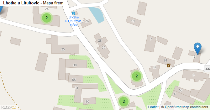 Lhotka u Litultovic - mapa firem