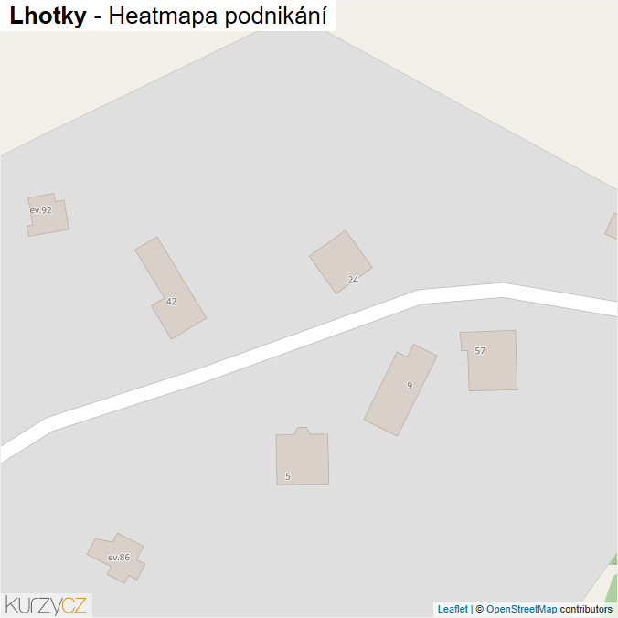 Mapa Lhotky - Firmy v obci.