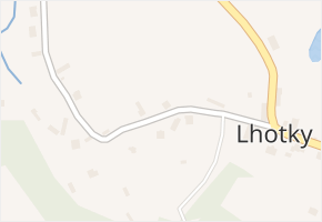 Lhotky v obci Lhotky - mapa části obce
