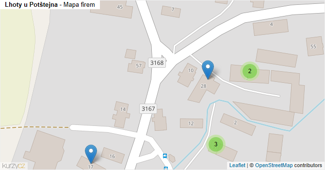 Lhoty u Potštejna - mapa firem