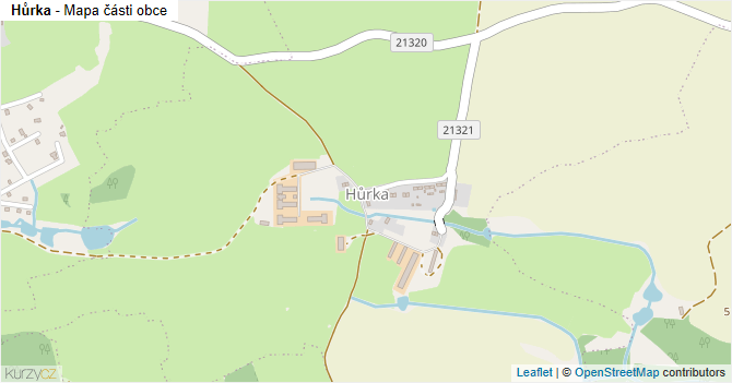 Hůrka - mapa části obce