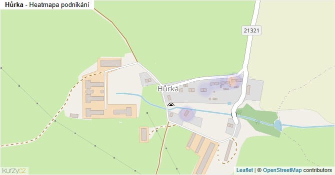 Hůrka - mapa podnikání