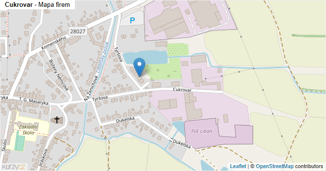 Cukrovar - mapa firem