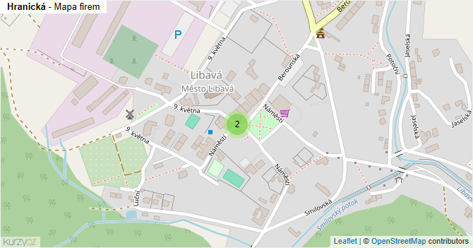 Hranická - mapa firem