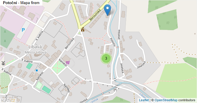 Potoční - mapa firem