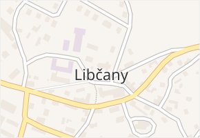 Libčany v obci Libčany - mapa části obce