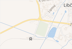 K Nádraží v obci Libčeves - mapa ulice