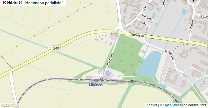 K Nádraží - mapa podnikání