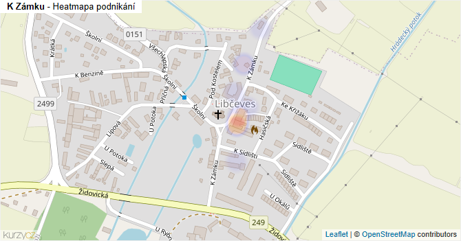 K Zámku - mapa podnikání