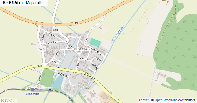 Ke Křižáku - mapa ulice