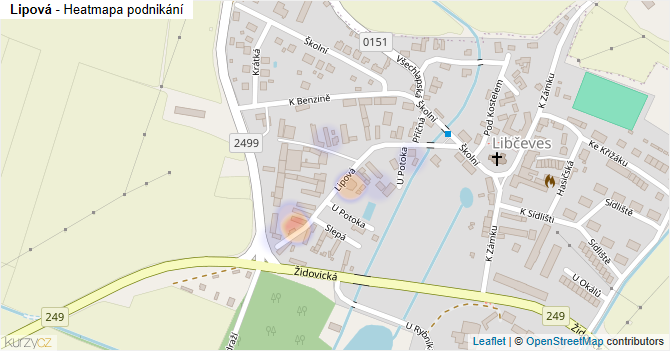Lipová - mapa firem