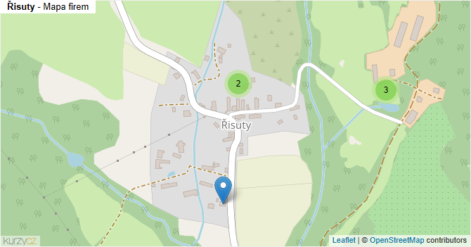 Řisuty - mapa firem