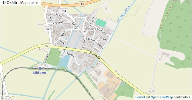 U Okálů - mapa ulice