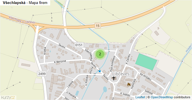 Všechlapská - mapa firem