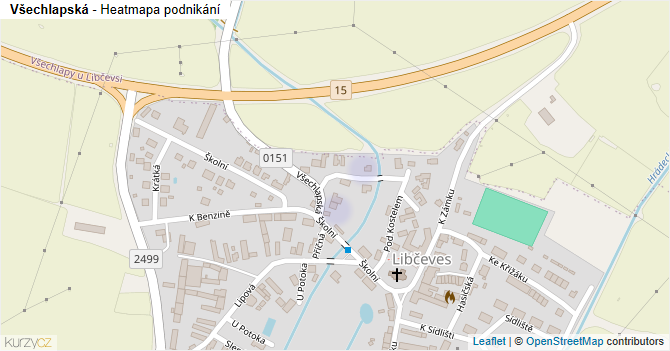 Všechlapská - mapa podnikání