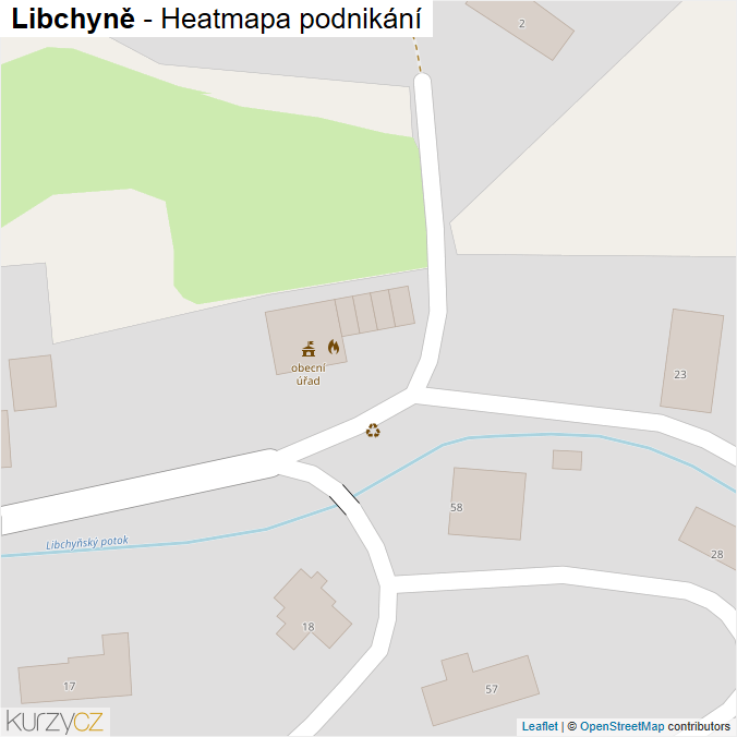 Mapa Libchyně - Firmy v obci.
