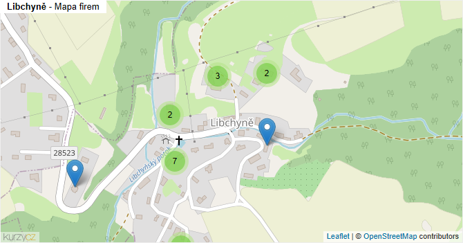 Libchyně - mapa firem