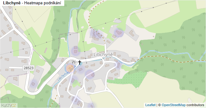 Libchyně - mapa podnikání