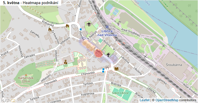 5. května - mapa podnikání