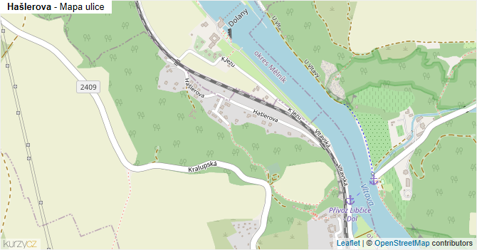 Hašlerova - mapa ulice
