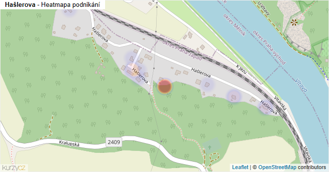 Hašlerova - mapa podnikání