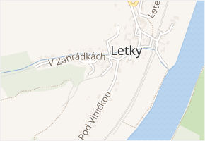Na Výsluní v obci Libčice nad Vltavou - mapa ulice
