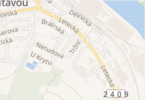 Tržní v obci Libčice nad Vltavou - mapa ulice