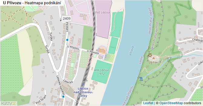 U Přívozu - mapa podnikání