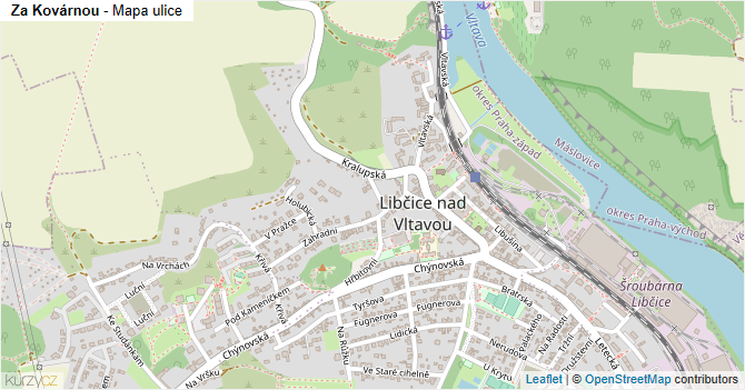 Za Kovárnou - mapa ulice