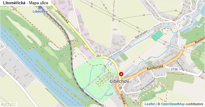 Litoměřická - mapa ulice