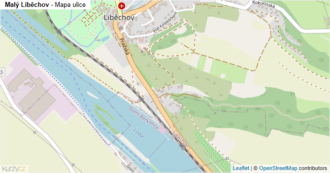 Malý Liběchov - mapa ulice