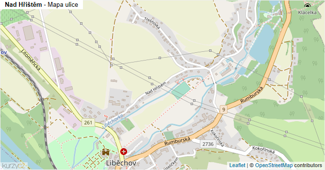 Nad Hřištěm - mapa ulice