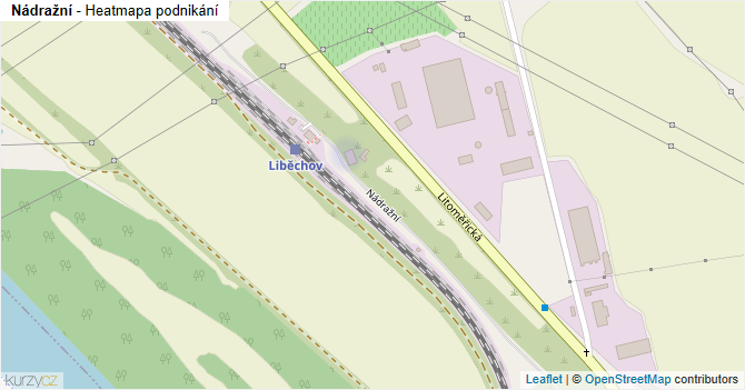 Nádražní - mapa podnikání