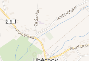 Pod Školou v obci Liběchov - mapa ulice