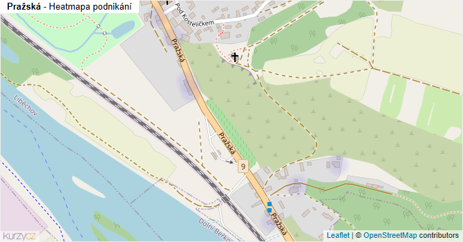 Pražská - mapa podnikání