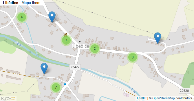 Libědice - mapa firem